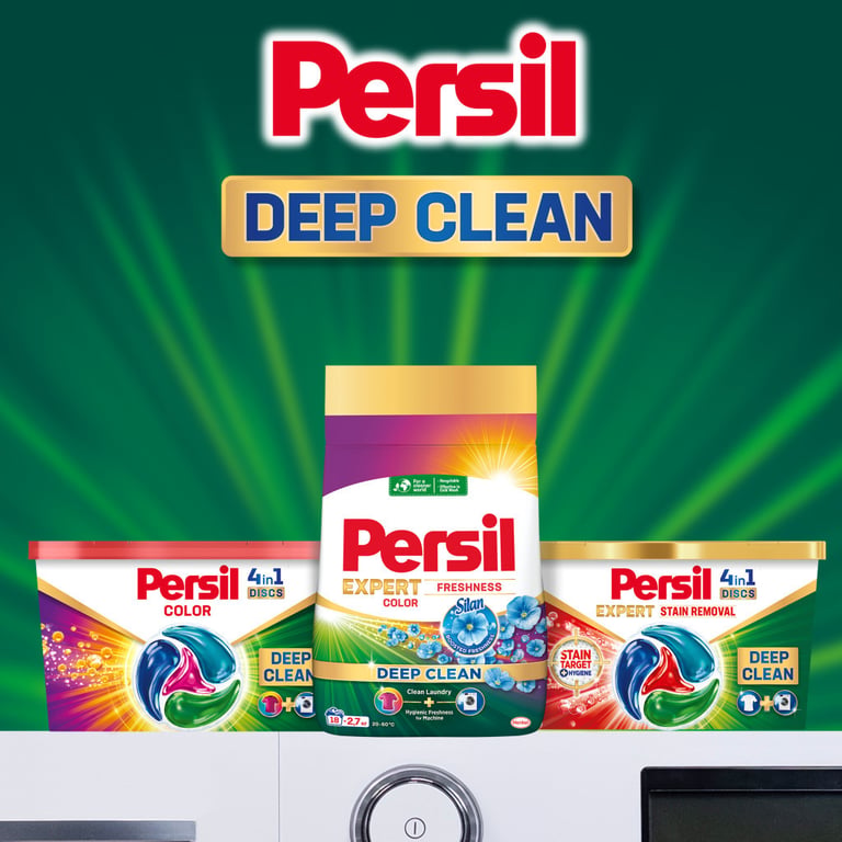 Пральний порошок Persil Expert Deep Clean Автомат Color Свіжість від Silan 1.2 кг (9000101804652) - фото 6