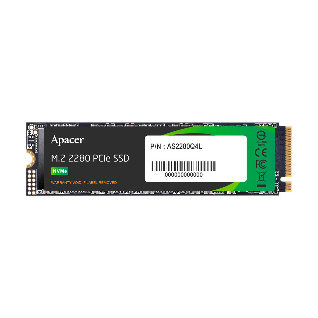 Накопичувач SSD M.2 2280 512GB Apacer (AP512GAS2280Q4X-1) Накопичувач SSD M.2 2280 512GB Apacer (AP512GAS2280Q4X-1)