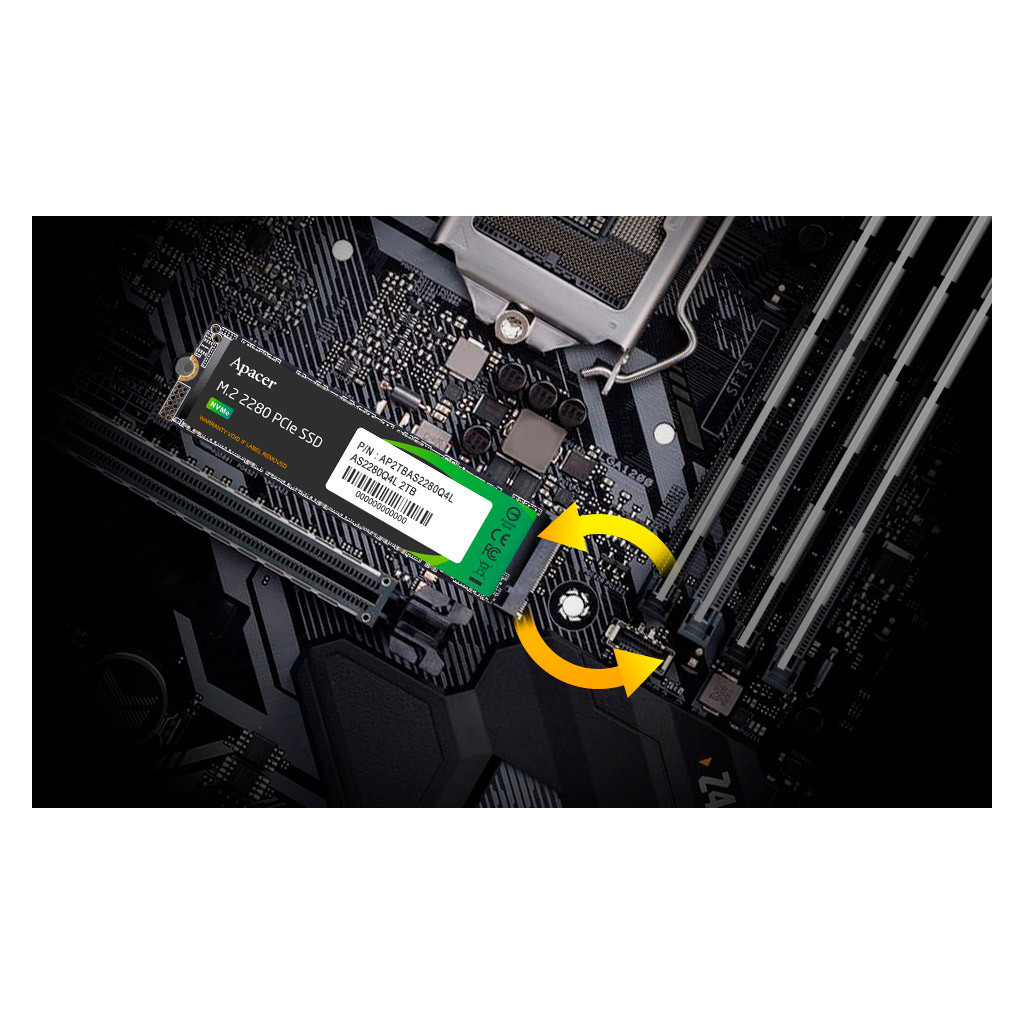 Накопичувач SSD M.2 2280 512GB Apacer (AP512GAS2280Q4X-1) - фото 6 Накопичувач SSD M.2 2280 512GB Apacer (AP512GAS2280Q4X-1) - фото 6
