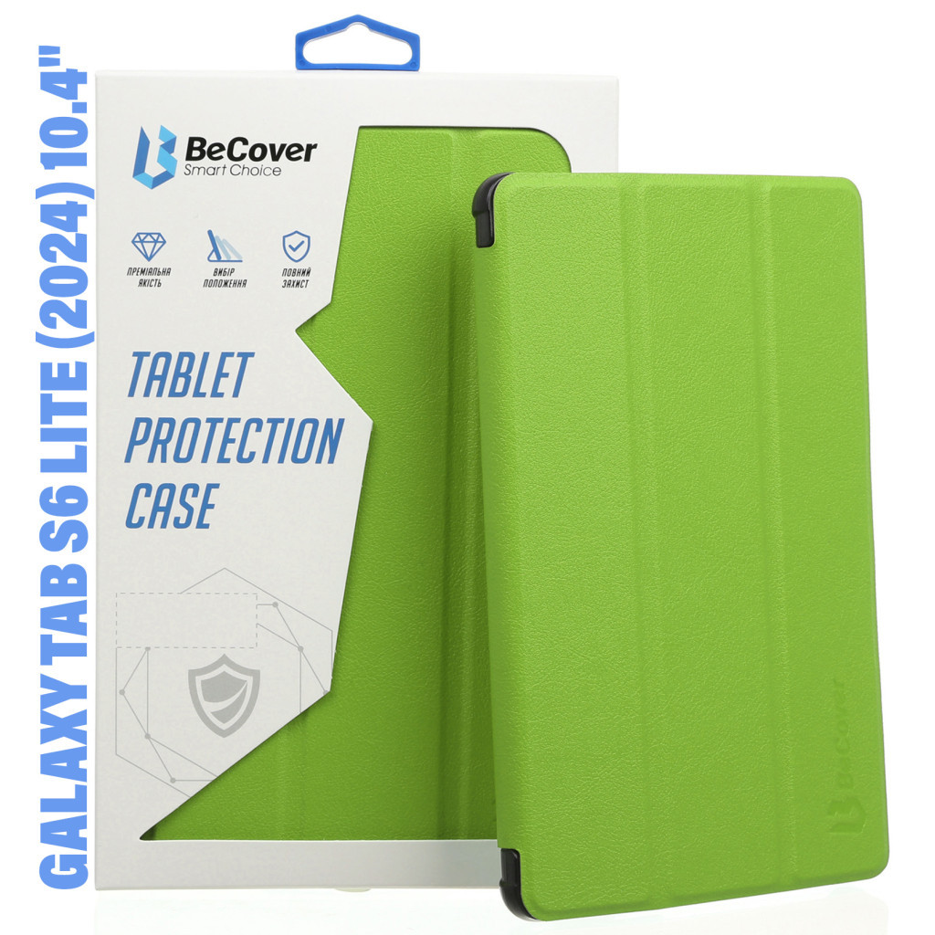 Чохол до планшета BeCover Smart Case Samsung Tab S6 Lite (2024) 10.4" P620/P625/P627 Green (710815) - фото 1 Чохол до планшета BeCover Smart Case Samsung Tab S6 Lite (2024) 10.4" P620/P625/P627 Green (710815) - фото 1