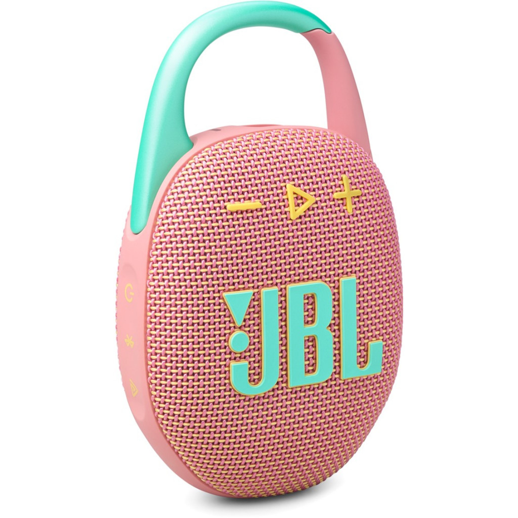 Акустична система JBL Clip 5 Pink (JBLCLIP5PINK) - фото 2 Акустична система JBL Clip 5 Pink (JBLCLIP5PINK) - фото 2