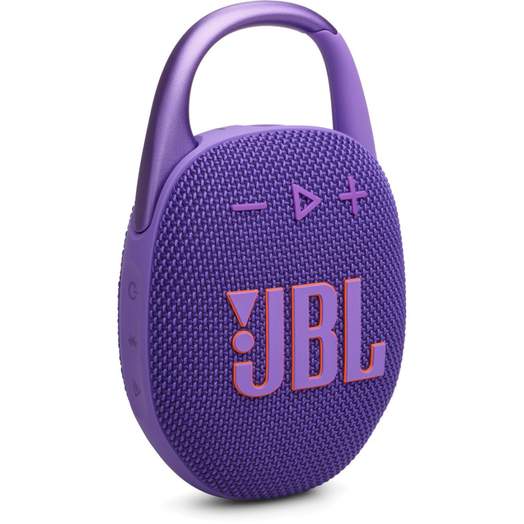 Акустична система JBL Clip 5 Purple (JBLCLIP5PUR) - фото 2 Акустична система JBL Clip 5 Purple (JBLCLIP5PUR) - фото 2