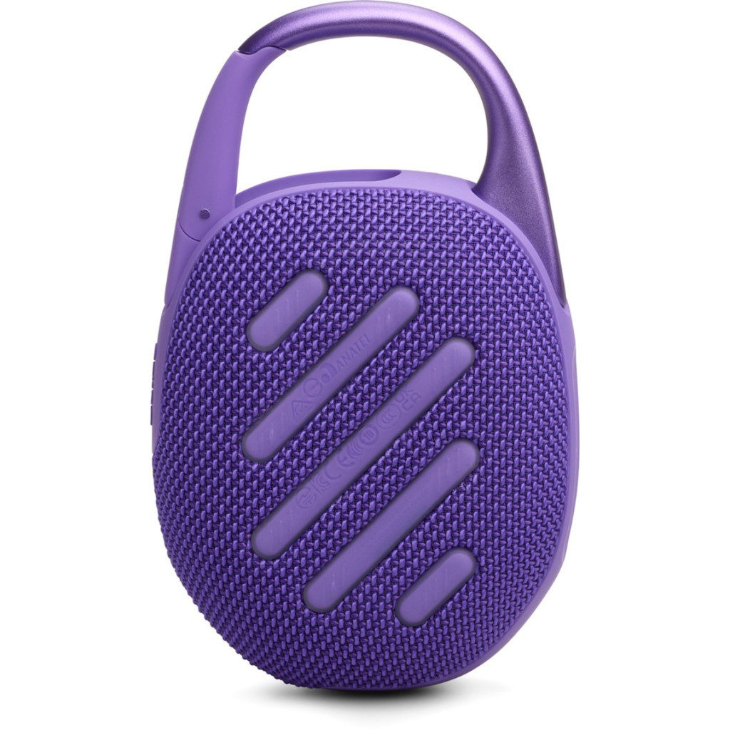 Акустична система JBL Clip 5 Purple (JBLCLIP5PUR) - фото 3 Акустична система JBL Clip 5 Purple (JBLCLIP5PUR) - фото 3