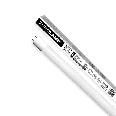 Лампочка Eurolamp T8 скло 9W 6500K (LED-T8-9W/6500(OS)) - фото 1