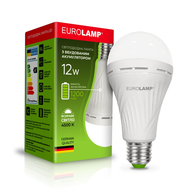 Лампочка Eurolamp А70 12W E27 4500K (LED-A70-12274(EM)) - фото 2