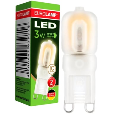 Лампочка Eurolamp LED G9 3W 3000K 220V (LED-G9-0330(220)) - фото 1