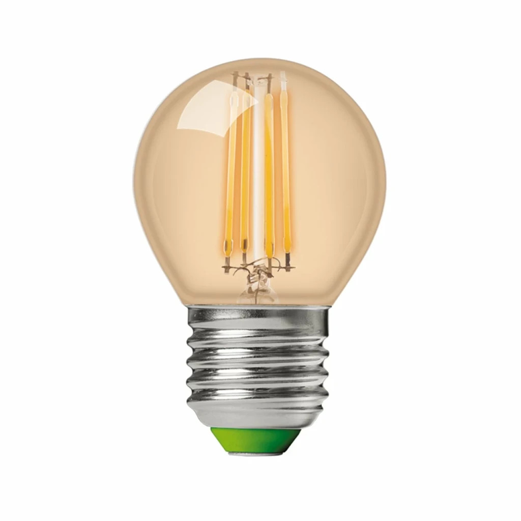 Лампочка Eurolamp LED G45 5W 530 Lm E27 4000K deco 2шт (MLP-LED-G45-05274(Amber)) - фото 2 Лампочка Eurolamp LED G45 5W 530 Lm E27 4000K deco 2шт (MLP-LED-G45-05274(Amber)) - фото 2