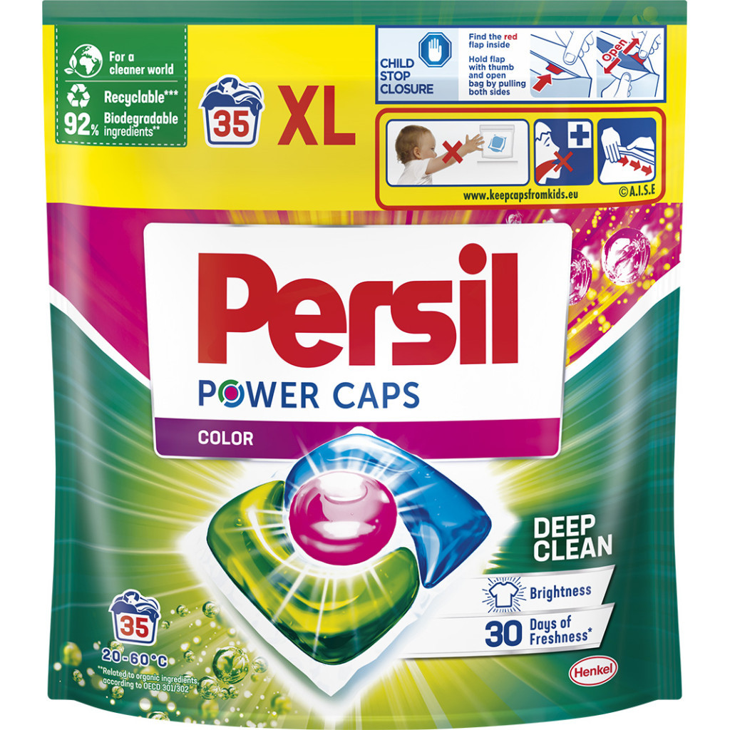 Капсули для прання Persil Power Caps Color Deep Clean 35 шт. (9000101801958) - фото 1 Капсули для прання Persil Power Caps Color Deep Clean 35 шт. (9000101801958) - фото 1