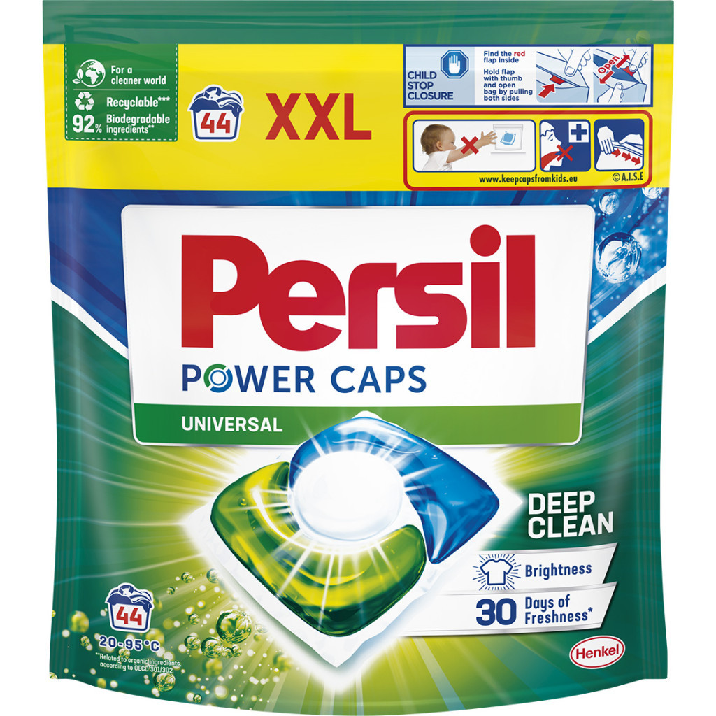 Капсули для прання Persil Power Caps Universal Deep Clean 44 шт. (9000101804416) - фото 1 Капсули для прання Persil Power Caps Universal Deep Clean 44 шт. (9000101804416) - фото 1