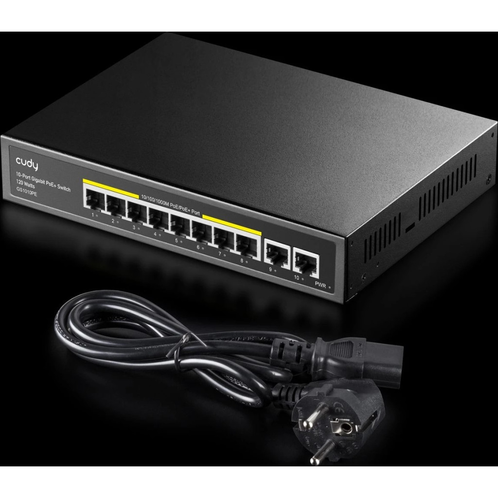 Комутатор мережевий Cudy GS1010PE - фото 6 Комутатор мережевий Cudy GS1010PE - фото 6