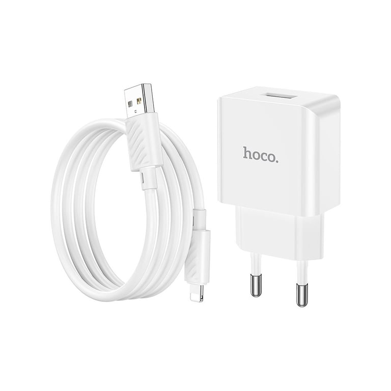 Зарядний пристрій HOCO C106A charger set(iP) White (6931474783899) - фото 1