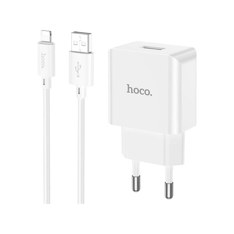 Зарядний пристрій HOCO C106A charger set(iP) White (6931474783899) - фото 2