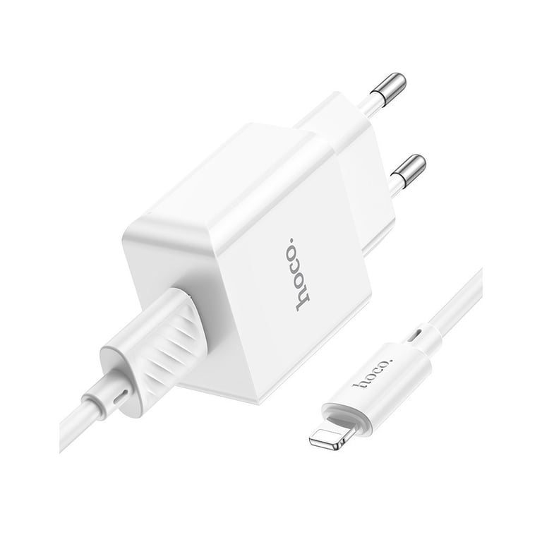 Зарядний пристрій HOCO C106A charger set(iP) White (6931474783899) - фото 4