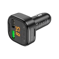 FM модулятор BOROFONE BC43 Flash 2 x USB Black (BC43B) - фото 2