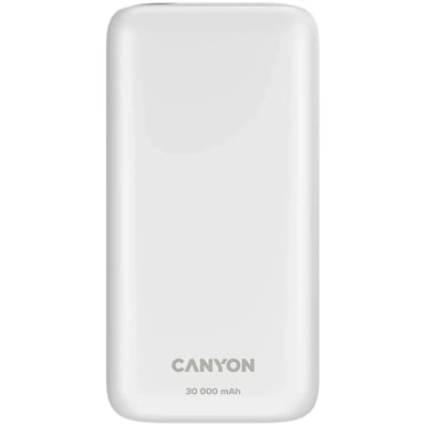 Батарея універсальна Canyon PB-301 30000mAh PD/20W, QC/3.0 (CNE-CPB301W) - фото 1