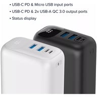 Батарея універсальна Canyon PB-301 30000mAh PD/20W, QC/3.0 (CNE-CPB301W) - фото 6