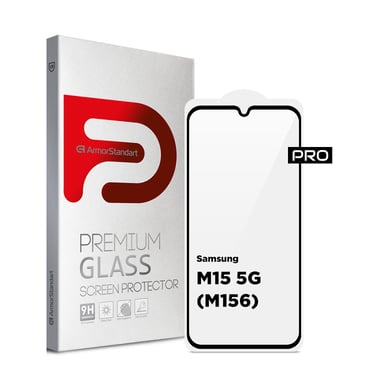 Скло захисне Armorstandart Pro Samsung M15 5G (M156) Black (ARM74368) - фото 1