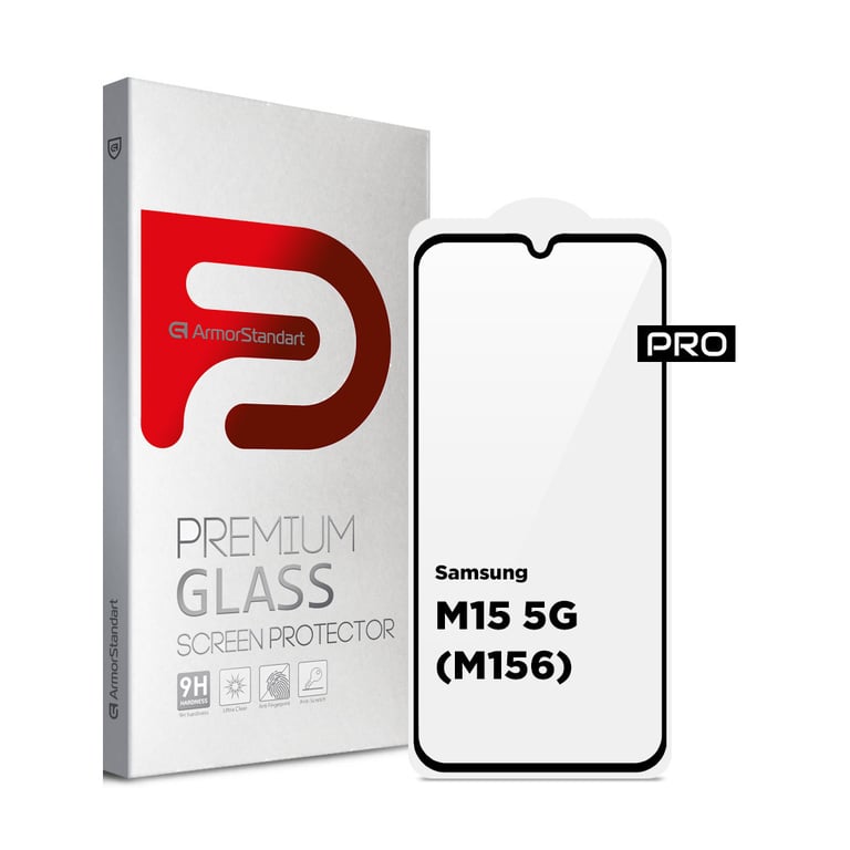 Скло захисне Armorstandart Pro Samsung M15 5G (M156) Black (ARM74368) - фото 1