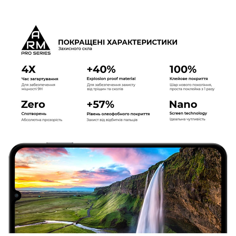 Скло захисне Armorstandart Pro Samsung M15 5G (M156) Black (ARM74368) - фото 5