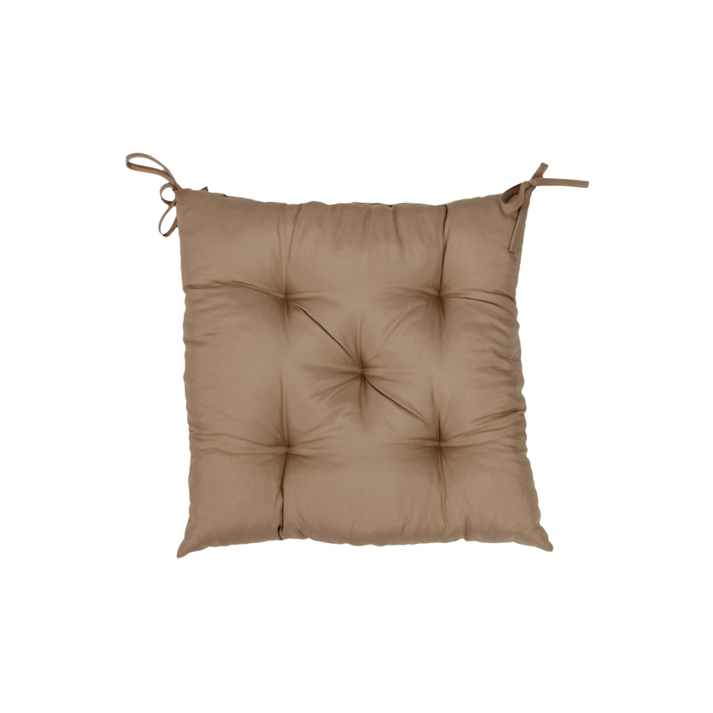 Подушка на стілець Прованс Фібра коричнева 40х40 см (029613) - фото 1 Подушка на стілець Прованс Фібра коричнева 40х40 см (029613) - фото 1