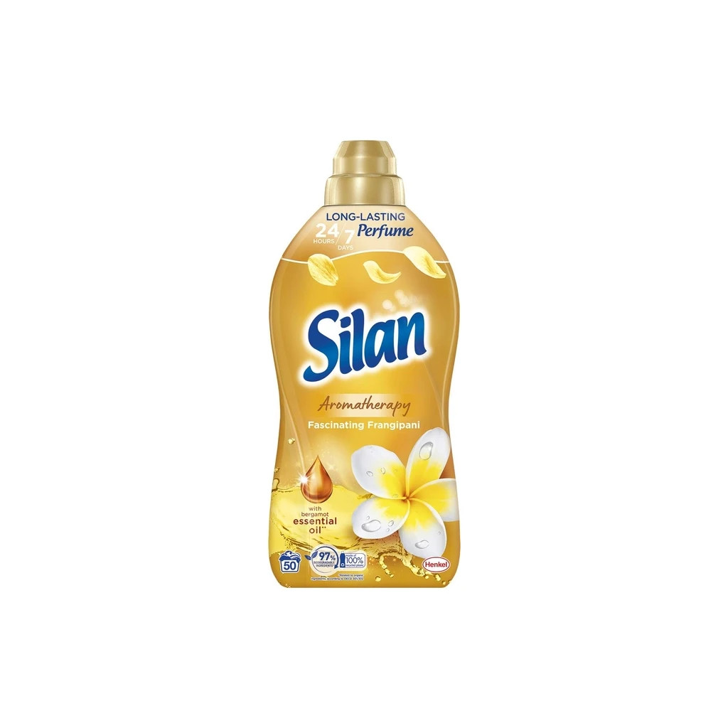 Кондиціонер для білизни Silan Ароматерапія Захоплюючий франджіпані 1100 мл (9000101584080) - фото 1 Кондиціонер для білизни Silan Ароматерапія Захоплюючий франджіпані 1100 мл (9000101584080) - фото 1