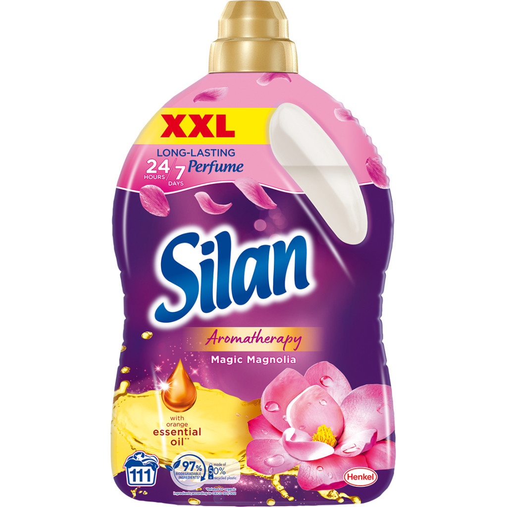 Кондиціонер для білизни Silan Аромотерапія Чаруюча магнолія 2775 мл (9000101581508) - фото 1 Кондиціонер для білизни Silan Аромотерапія Чаруюча магнолія 2775 мл (9000101581508) - фото 1