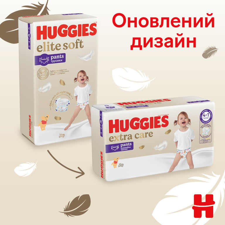 Підгузки Huggies Extra Care Розмір 4 (9-14 кг) Pants Box 80 шт (5029053582405) - фото 3