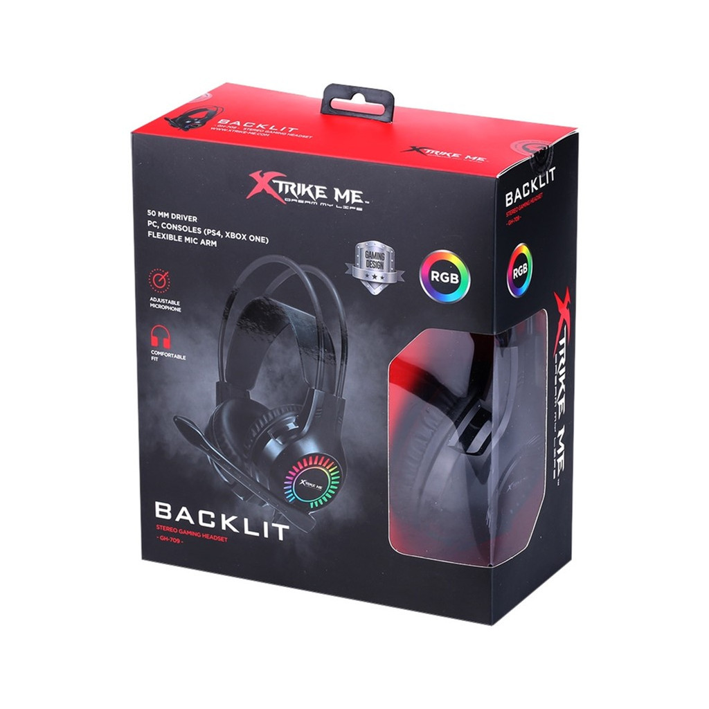 Навушники Xtrike ME GH-709 RGB Black (GH-709) - фото 5 Навушники Xtrike ME GH-709 RGB Black (GH-709) - фото 5