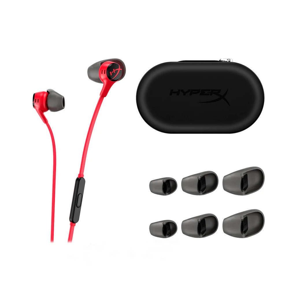 Навушники HyperX Cloud Earbuds II Red (705L8AA) - фото 5 Навушники HyperX Cloud Earbuds II Red (705L8AA) - фото 5