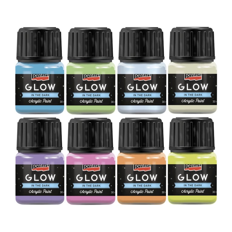 Акрилові фарби Pentart для декору Glow in the dark, Блакитна, 30 мл (5997412761443) - фото 2