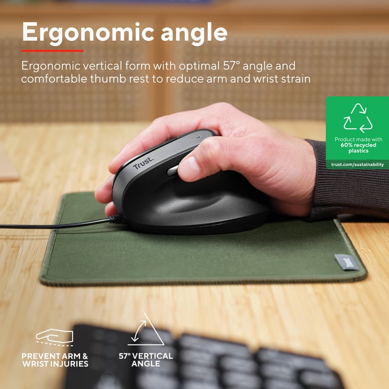 Мишка Trust Bayo II Ergonomic USB Black (25144) - фото 10