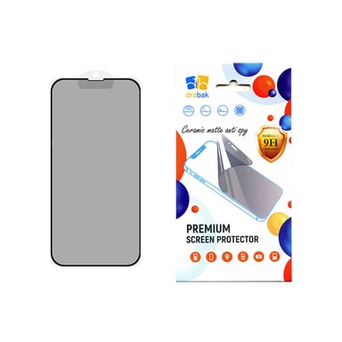 Скло захисне Drobak Matte Ceramics Anty Spy Apple iPhone 15 Pro (292926) - фото 1