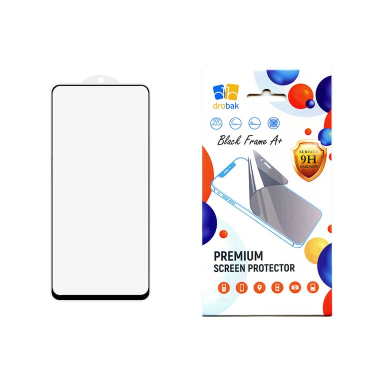 Скло захисне Drobak Xiaomi Redmi Note 13 Pro Black Frame A+ (171701) - фото 1