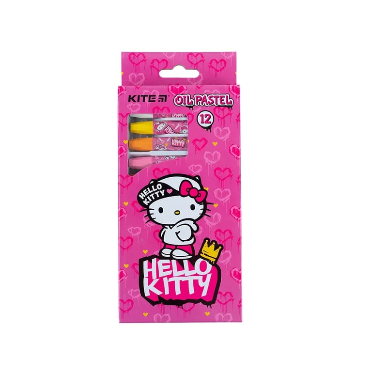 Пастель Kite масляна, 12 кольорів Hello Kitty (HK24-071) - фото 2