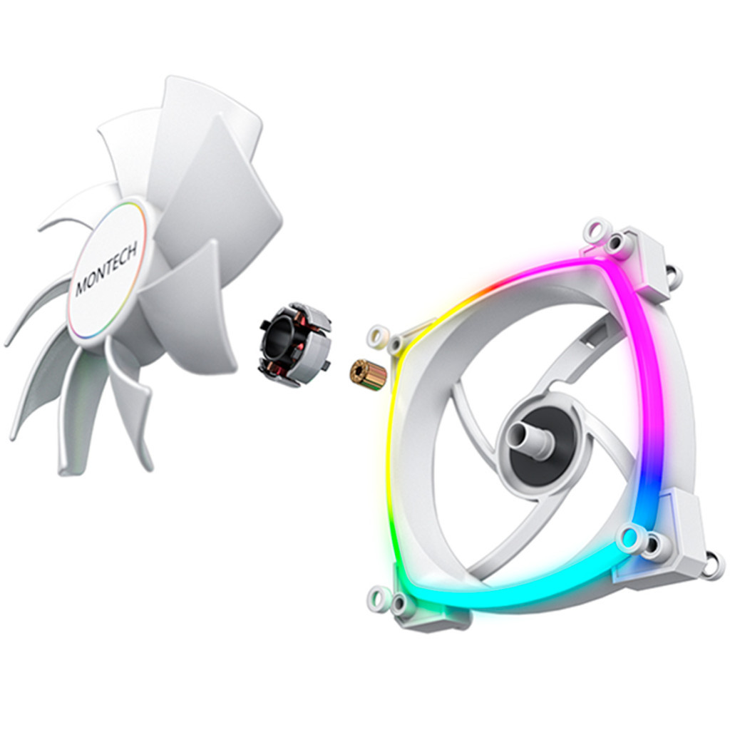 Кулер до корпусу MONTECH RX140 PWM WHITE - фото 6 Кулер до корпусу MONTECH RX140 PWM WHITE - фото 6