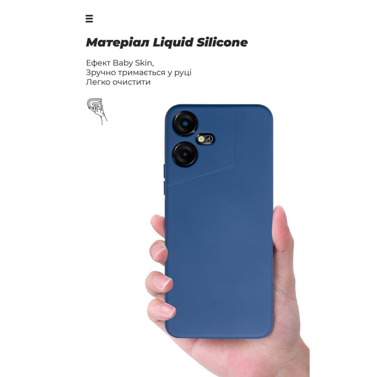 Чохол до мобільного телефона Armorstandart ICON Case Tecno POVA NEO 3 (LH6n) Camera cover Dark Blue (ARM76690) - фото 7