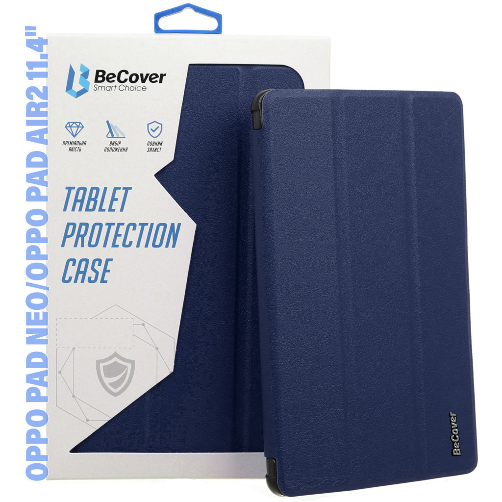 Чохол до планшета BeCover Smart Case Oppo Pad Neo (OPD2302)/ Oppo Pad Air2 11.4" Deep Blue (710742) - фото 1 Чохол до планшета BeCover Smart Case Oppo Pad Neo (OPD2302)/ Oppo Pad Air2 11.4" Deep Blue (710742) - фото 1