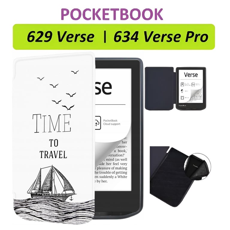 Чохол до електронної книги BeCover Smart Case PocketBook 629 Verse / 634 Verse Pro 6" Time To Travel (710982) - фото 8