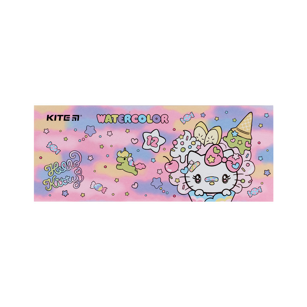 Акварельні фарби Kite Hello Kitty, 12 кольорів (HK23-041) - фото 1 Акварельні фарби Kite Hello Kitty, 12 кольорів (HK23-041) - фото 1