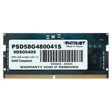 Модуль пам'яті для ноутбука SoDIMM DDR5 8GB 4800 MHz Patriot (PSD58G480041S) - фото 1