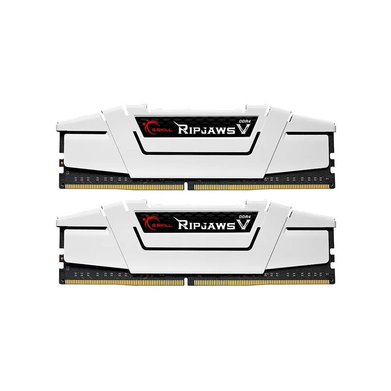 Модуль пам'яті для комп'ютера DDR4 32GB (2x16G) 3600 MHz RipjawsV White G.Skill (F4-3600C18D-32GVW) - фото 1