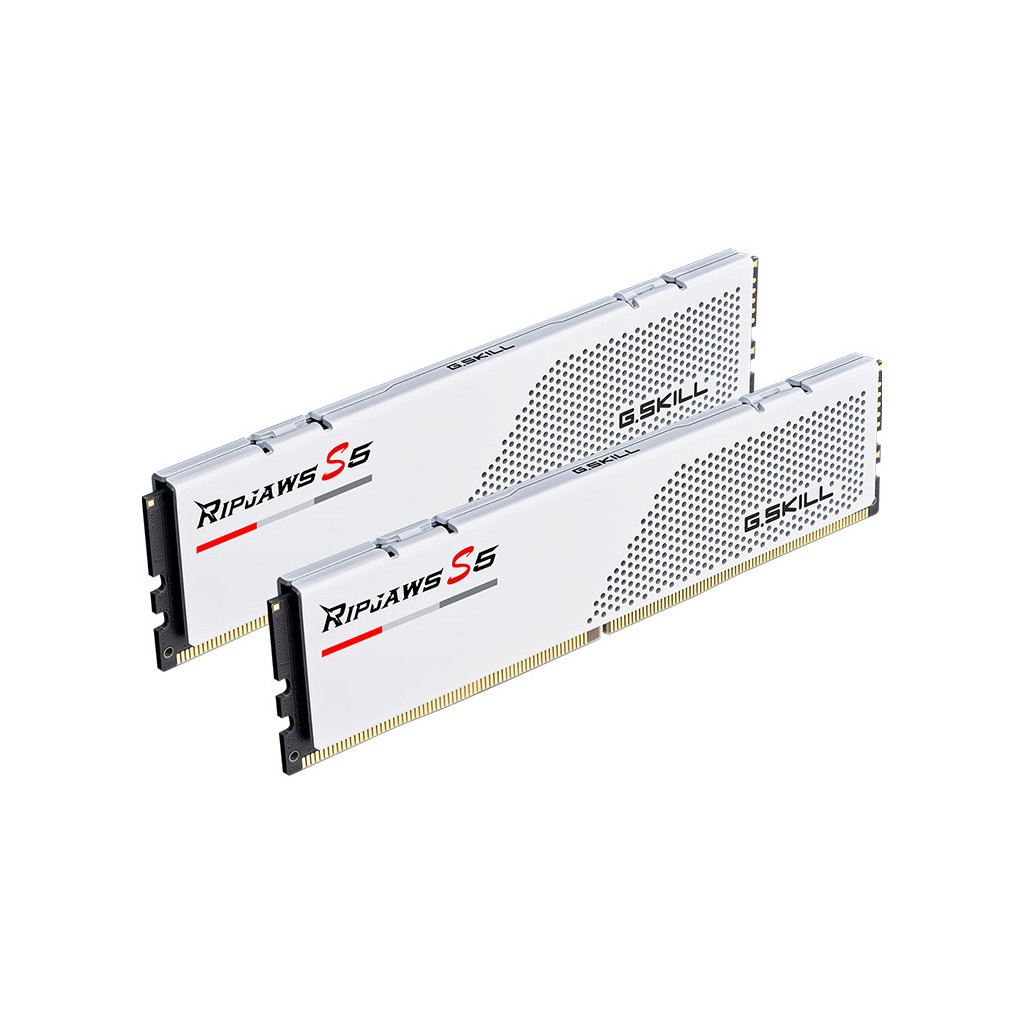 Модуль пам'яті для комп'ютера DDR5 32GB (2x16GB) 5600 MHz Ripjaws S5 White G.Skill (F5-5600J4040C16GX2-RS5W) - фото 2 Модуль пам'яті для комп'ютера DDR5 32GB (2x16GB) 5600 MHz Ripjaws S5 White G.Skill (F5-5600J4040C16GX2-RS5W) - фото 2