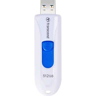 USB флеш накопичувач Transcend 512GB JetFlash 790 White USB 3.1 (TS512GJF790W) - фото 1