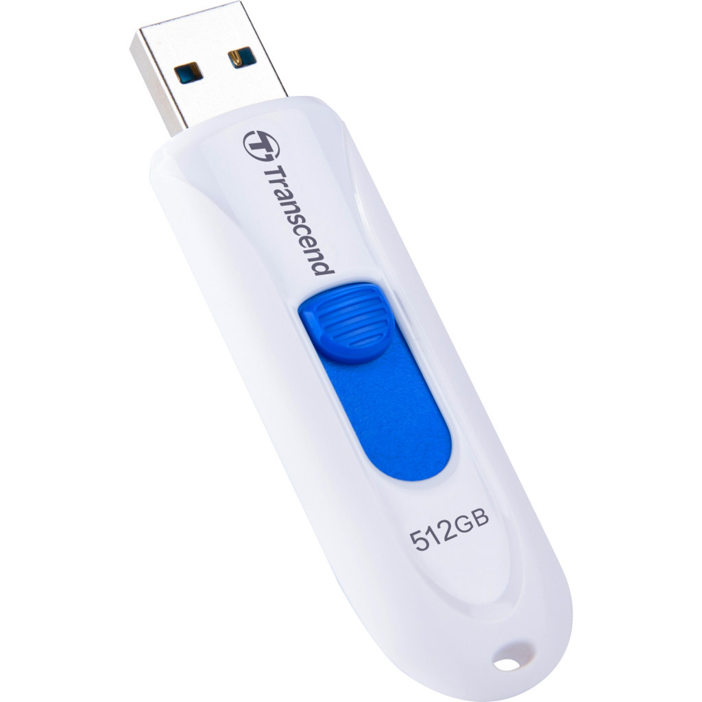 USB флеш накопичувач Transcend 512GB JetFlash 790 White USB 3.1 (TS512GJF790W) - фото 3 USB флеш накопичувач Transcend 512GB JetFlash 790 White USB 3.1 (TS512GJF790W) - фото 3