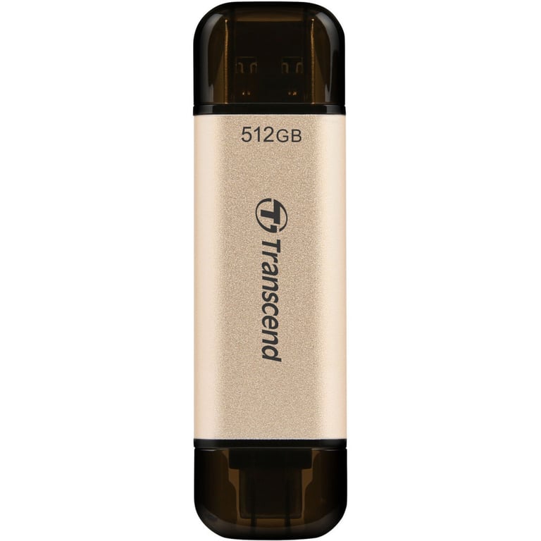 USB флеш накопичувач Transcend 512GB JetFlash 930C Gold-Black USB 3.2/Type-C (TS512GJF930C) - фото 2