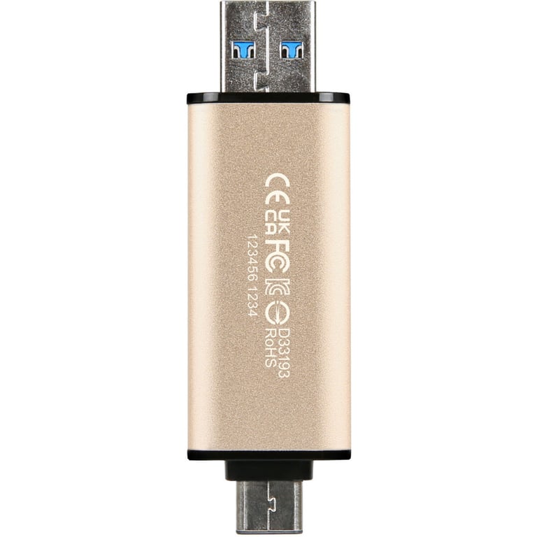 USB флеш накопичувач Transcend 512GB JetFlash 930C Gold-Black USB 3.2/Type-C (TS512GJF930C) - фото 6