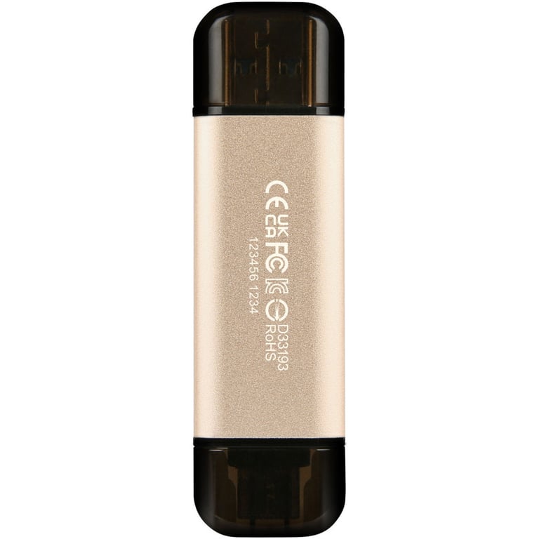 USB флеш накопичувач Transcend 512GB JetFlash 930C Gold-Black USB 3.2/Type-C (TS512GJF930C) - фото 7