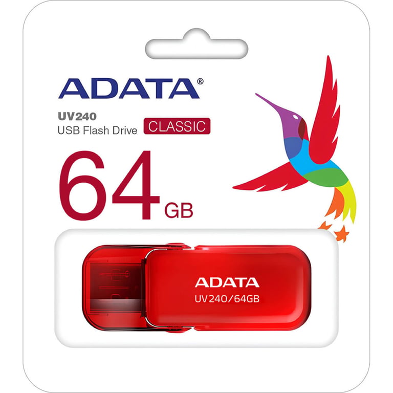 USB флеш накопичувач ADATA 64GB AUV 240 Red USB 2.0 (AUV240-64G-RRD) - фото 3