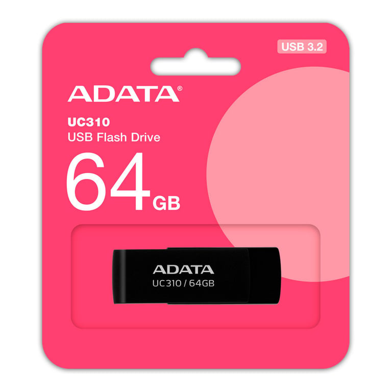 USB флеш накопичувач ADATA 64GB UC310 Black USB 3.0 (UC310-64G-RBK) - фото 4