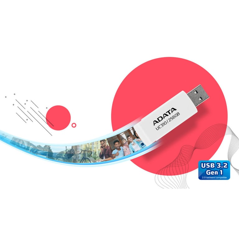 USB флеш накопичувач ADATA 64GB UC310 Black USB 3.0 (UC310-64G-RBK) - фото 6